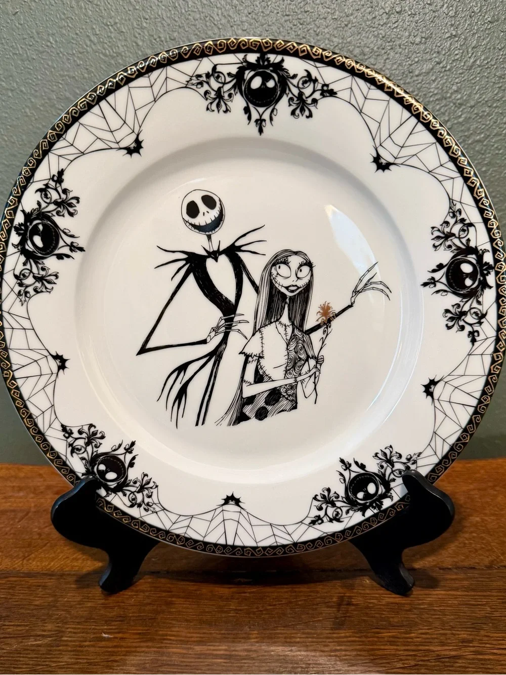 Disney The Nightmare Before Christmas Black & White Dinner Plates